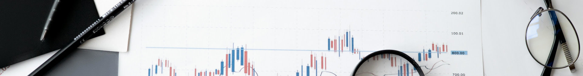 Financial services data analytics on laptops with charts for banking, capital markets, and risk teams