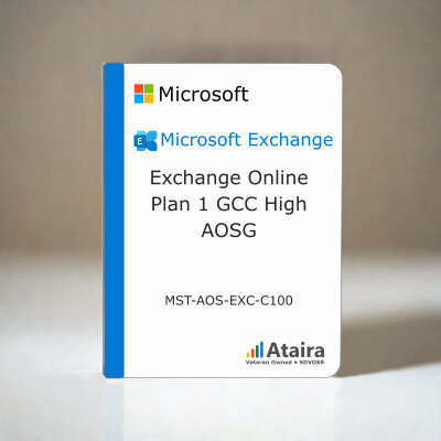 Exchange Online Plan 1 GCC High MST-AOS-EXC-C100