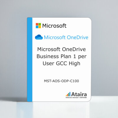 Microsoft OneDrive Business Plan 1 per User GCC High Subscription License
