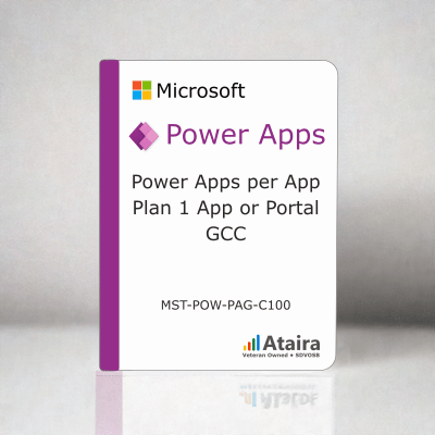 Power Apps per App Plan 1 App or Portal GCC